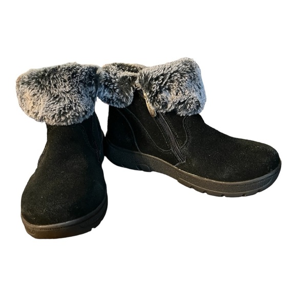 Khombu Jessica Side Zip Booties With Faux Fur Trim Woman’s Size 7M - Picture 9 of 13